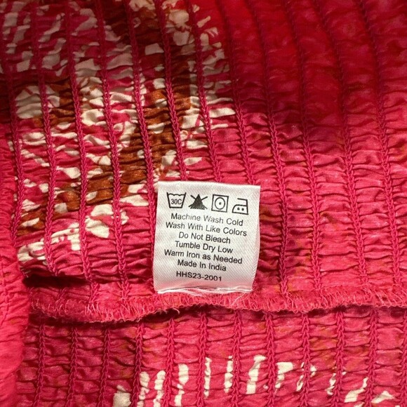 House of Harlow 1960 Top Skirt Set Womens Large Pink Print One Shoulder NWT - Picture 7 of 11